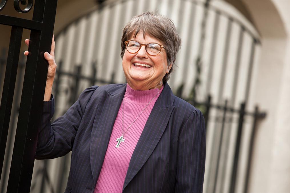 Sister Helen Prejean, who will speak at Keuka College, poses