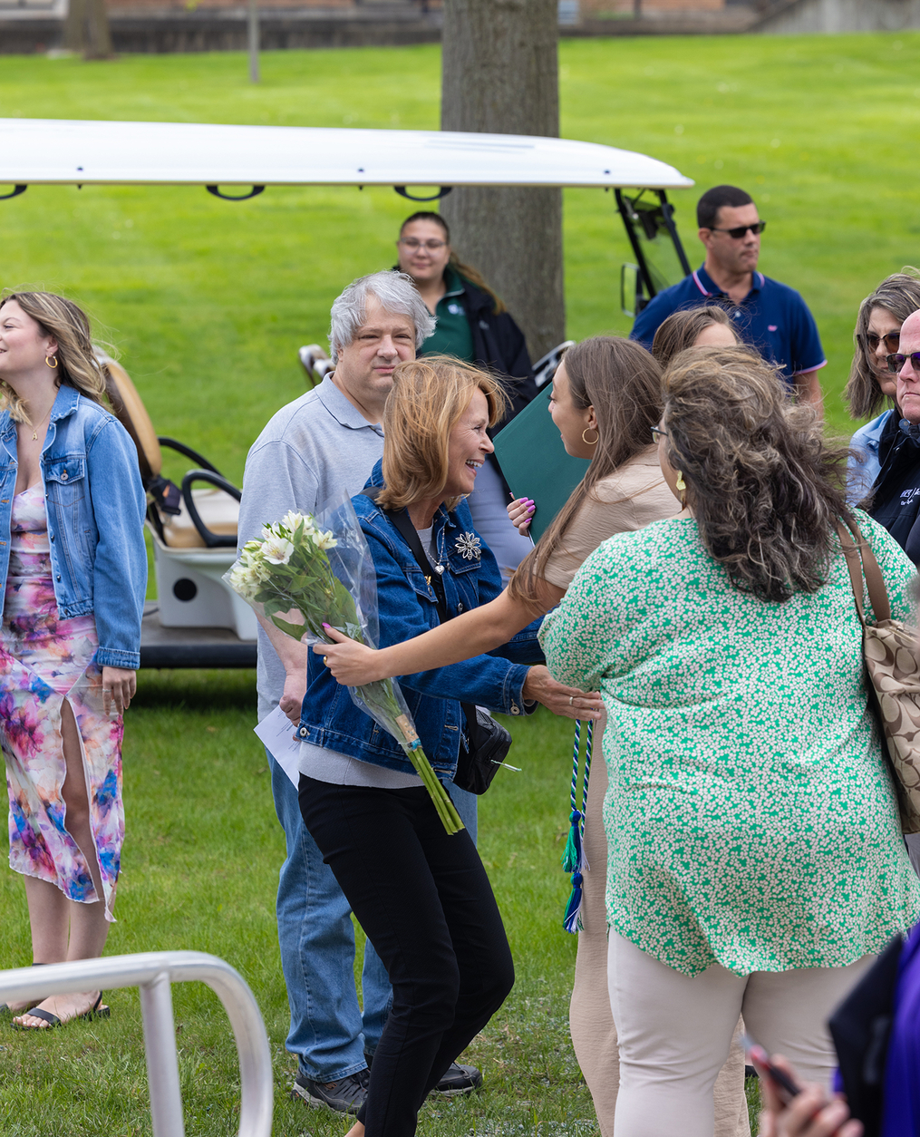 A happy scene followed the Honors Convocation